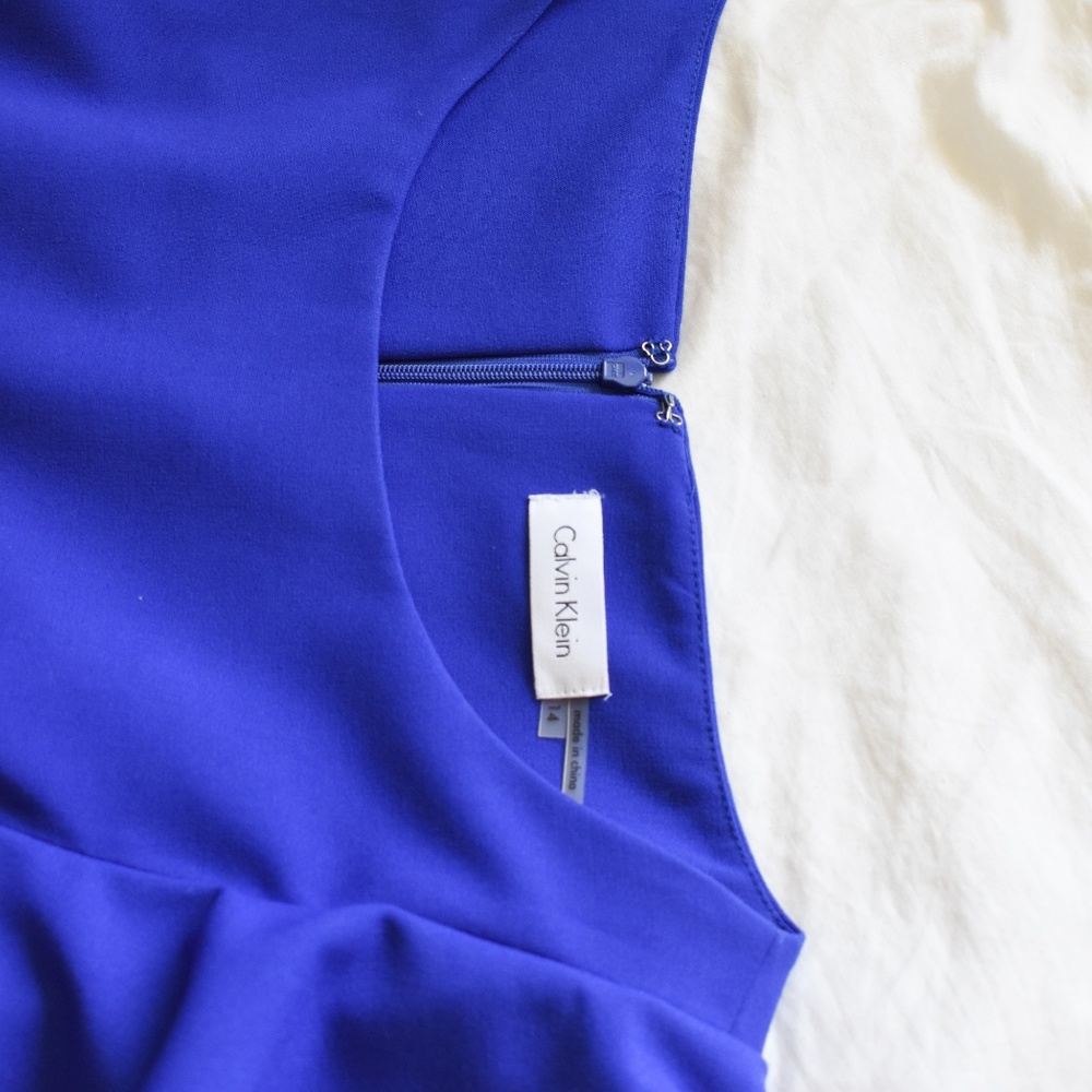 Calvin Klein Blue Midi Dress - Picture 3 of 5